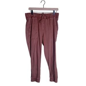 ANTHROPOLOGIE Cloth & Stone rust drawstring jogger M
